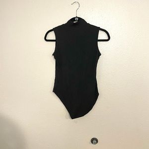 Women’s black sleeveless bodysuit